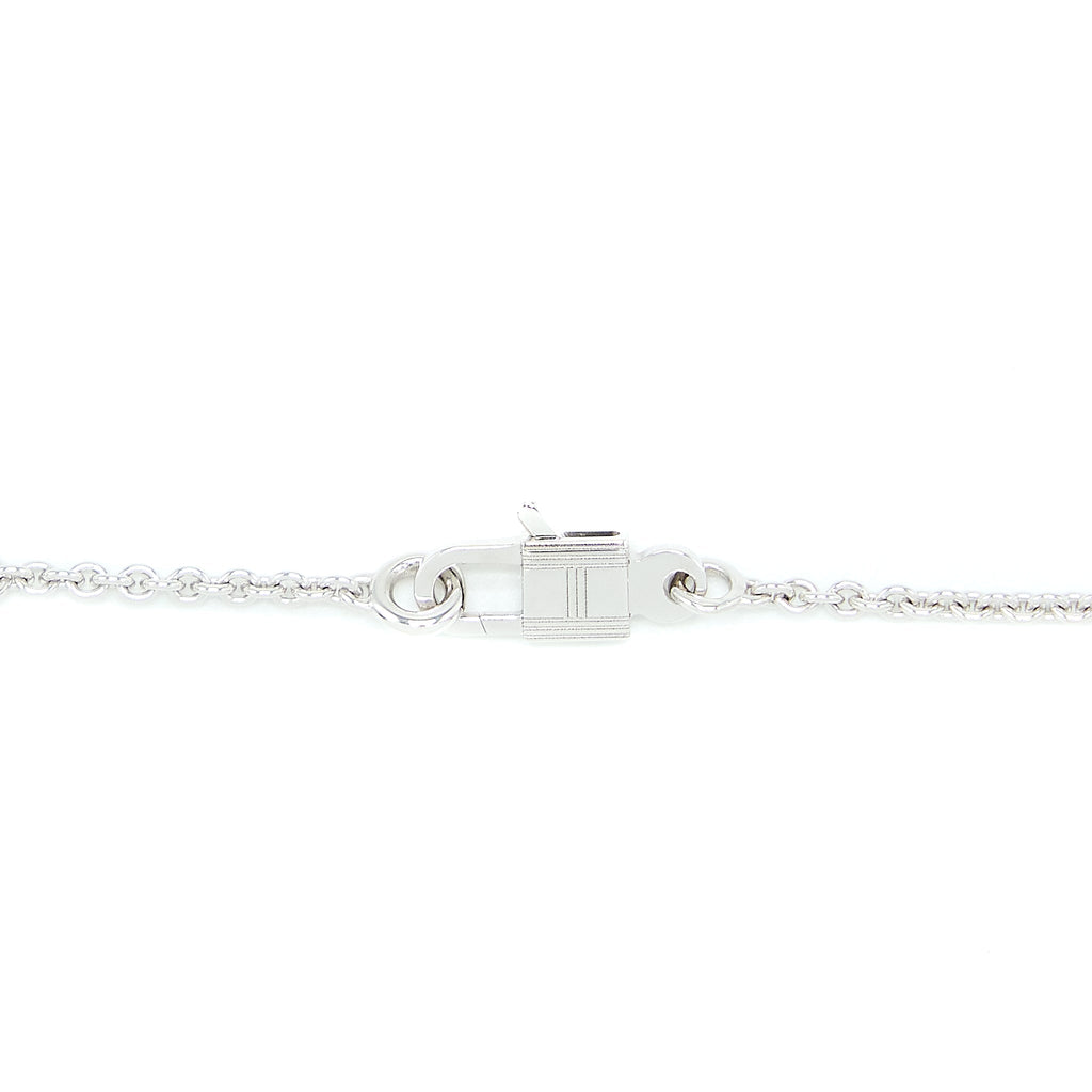 HERMES CONSTANCE AMULETTE PENDANT WHITE GOLD DIAMONDS
