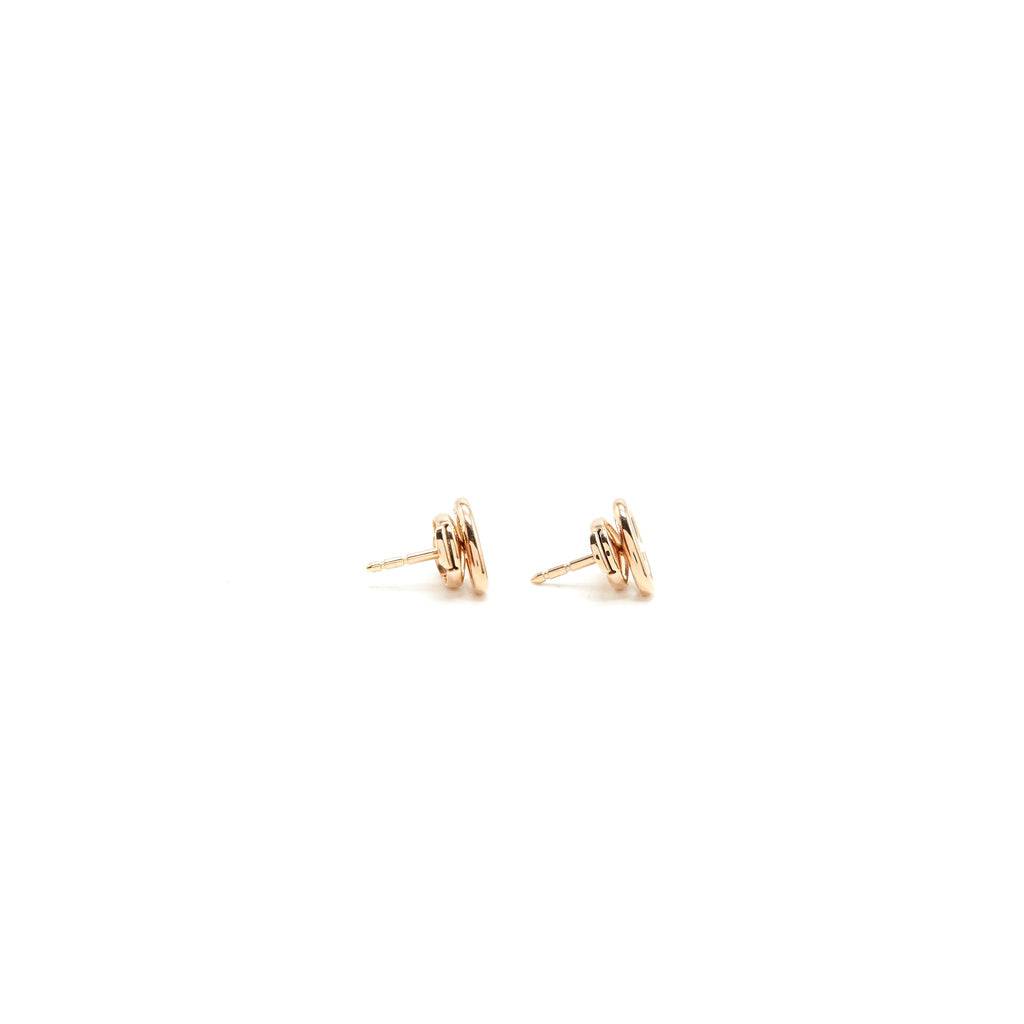 HERMES CHAINE D'ANCRE EARINGS ROSE GOLD