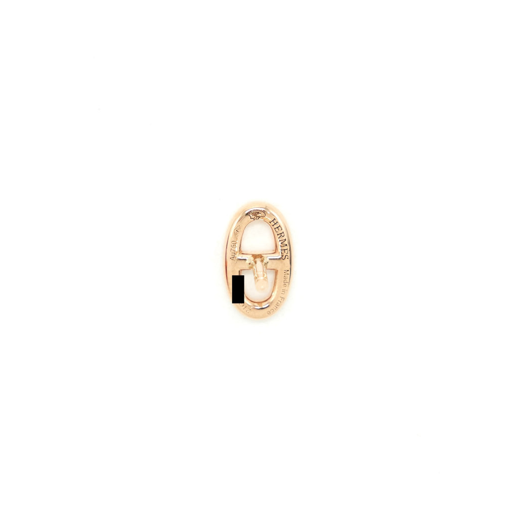 HERMES CHAINE D'ANCRE EARINGS ROSE GOLD