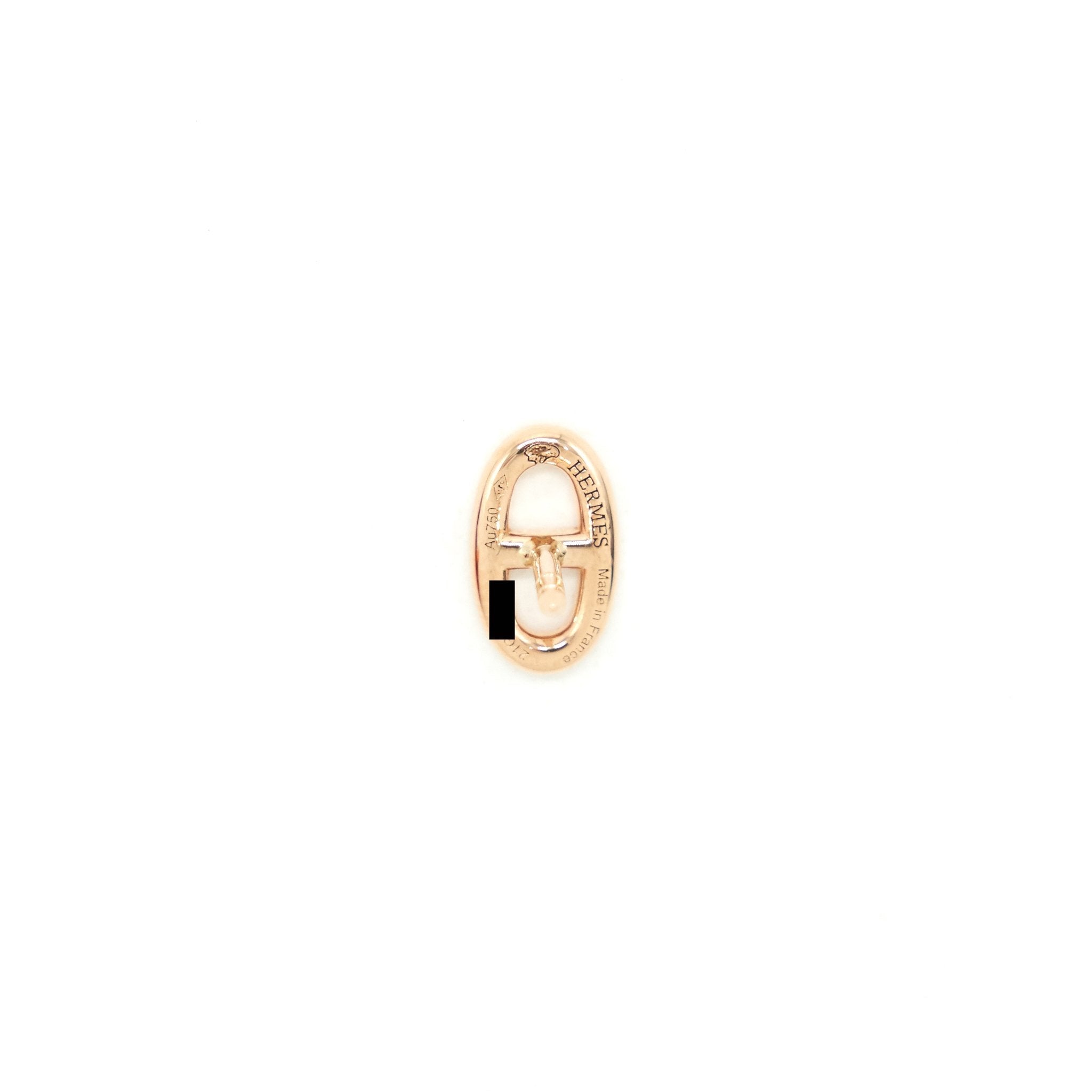 HERMES CHAINE D'ANCRE EARINGS ROSE GOLD