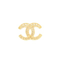 CHANEL CC LOGO/MINI CC LOGO BROOCH GOLD TONE