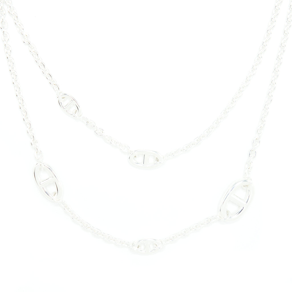 HERMES 120CM FARANDOLE LONG NECKLACE 925 SILVER