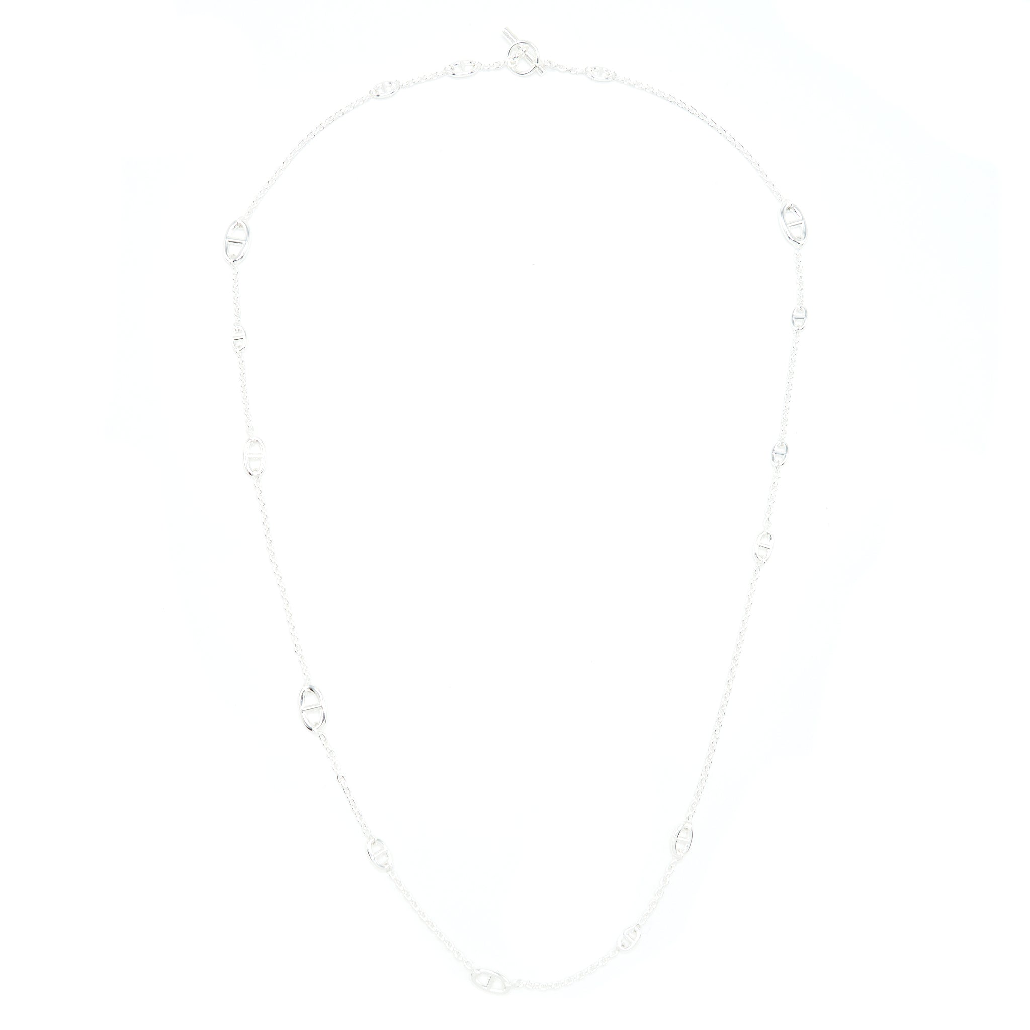 HERMES 120CM FARANDOLE LONG NECKLACE 925 SILVER