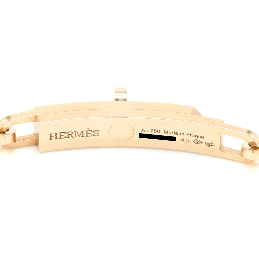 HERMES KELLY CHAINE CHOCKER SMALL MODEL ROSE GOLD DIAMONDS