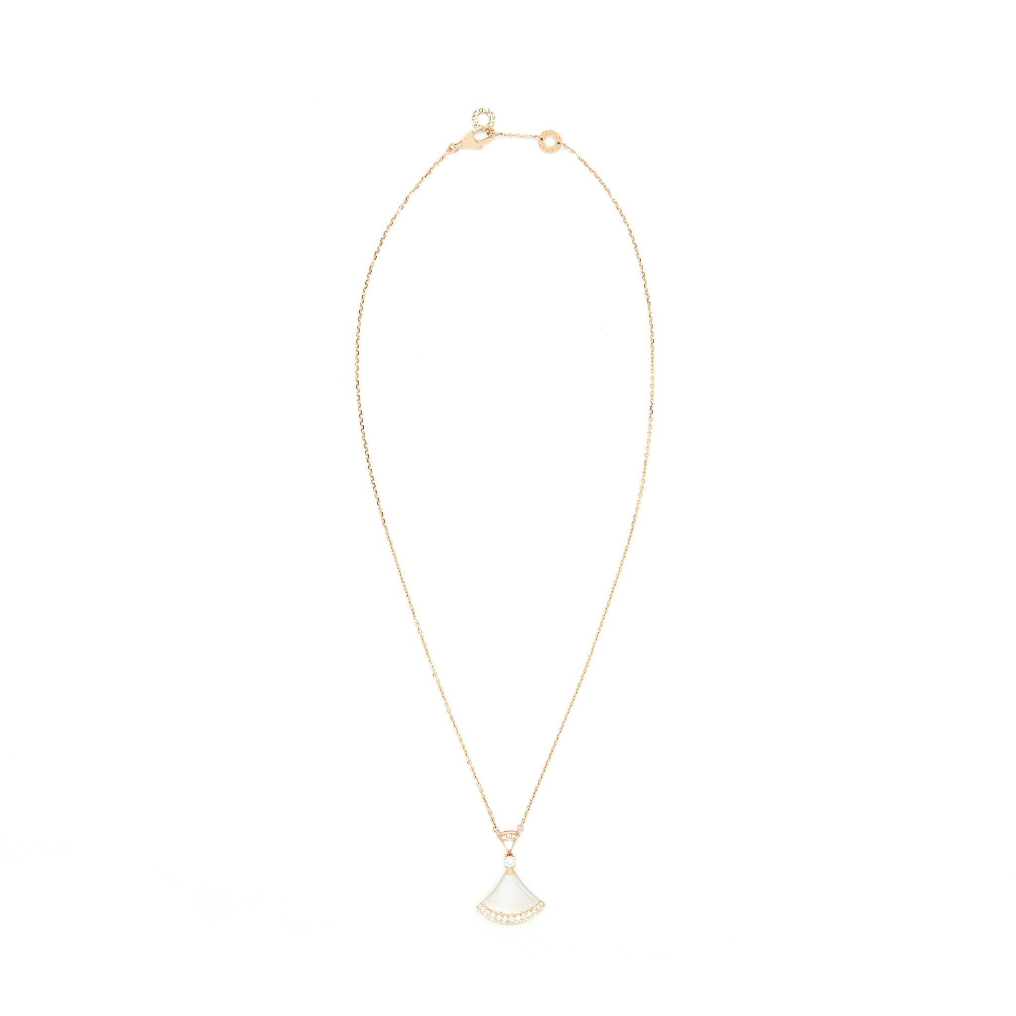 BVLGARI DIVA’S DREAM NECKLACE ROSE GOLD/MOTHER OF PEARL WITH DIAMONDS