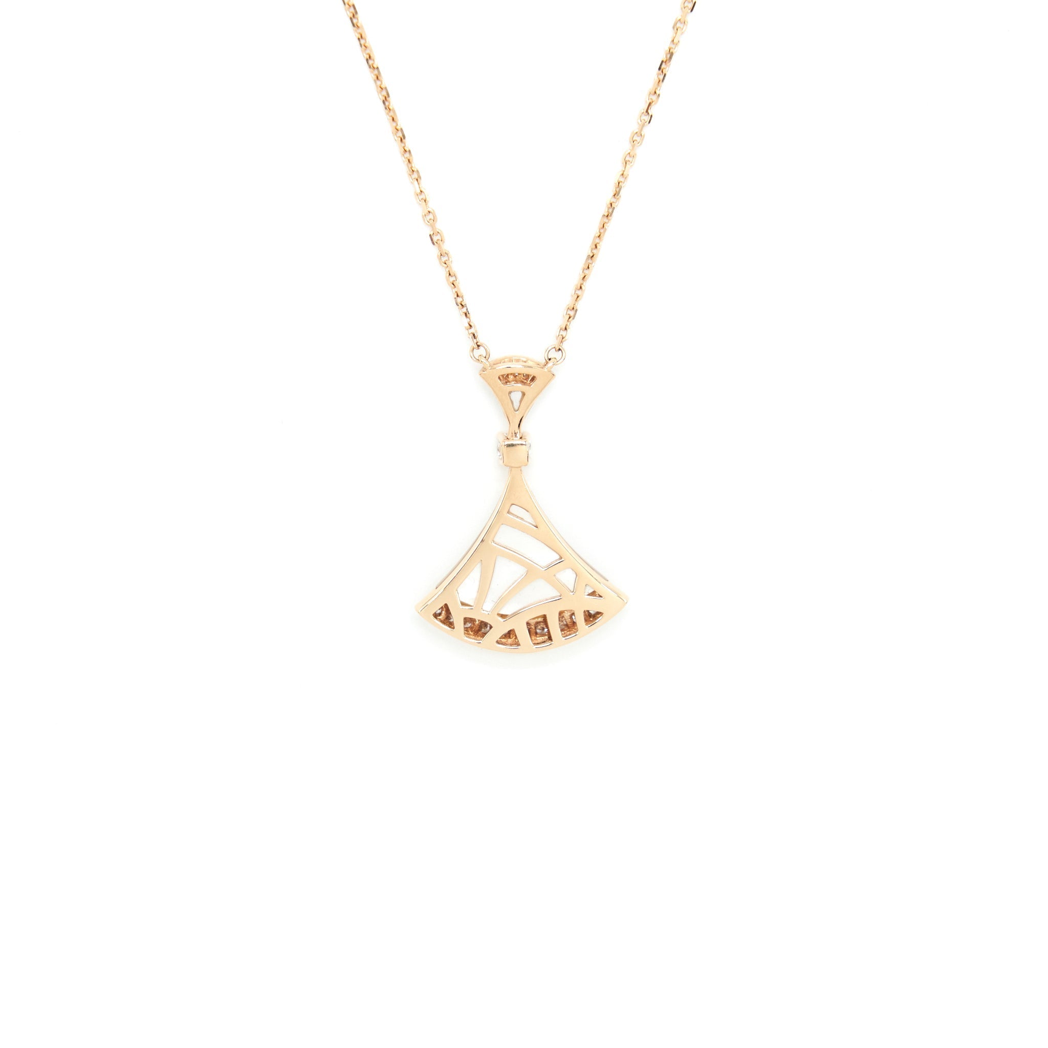 BVLGARI DIVA’S DREAM NECKLACE ROSE GOLD/MOTHER OF PEARL WITH DIAMONDS