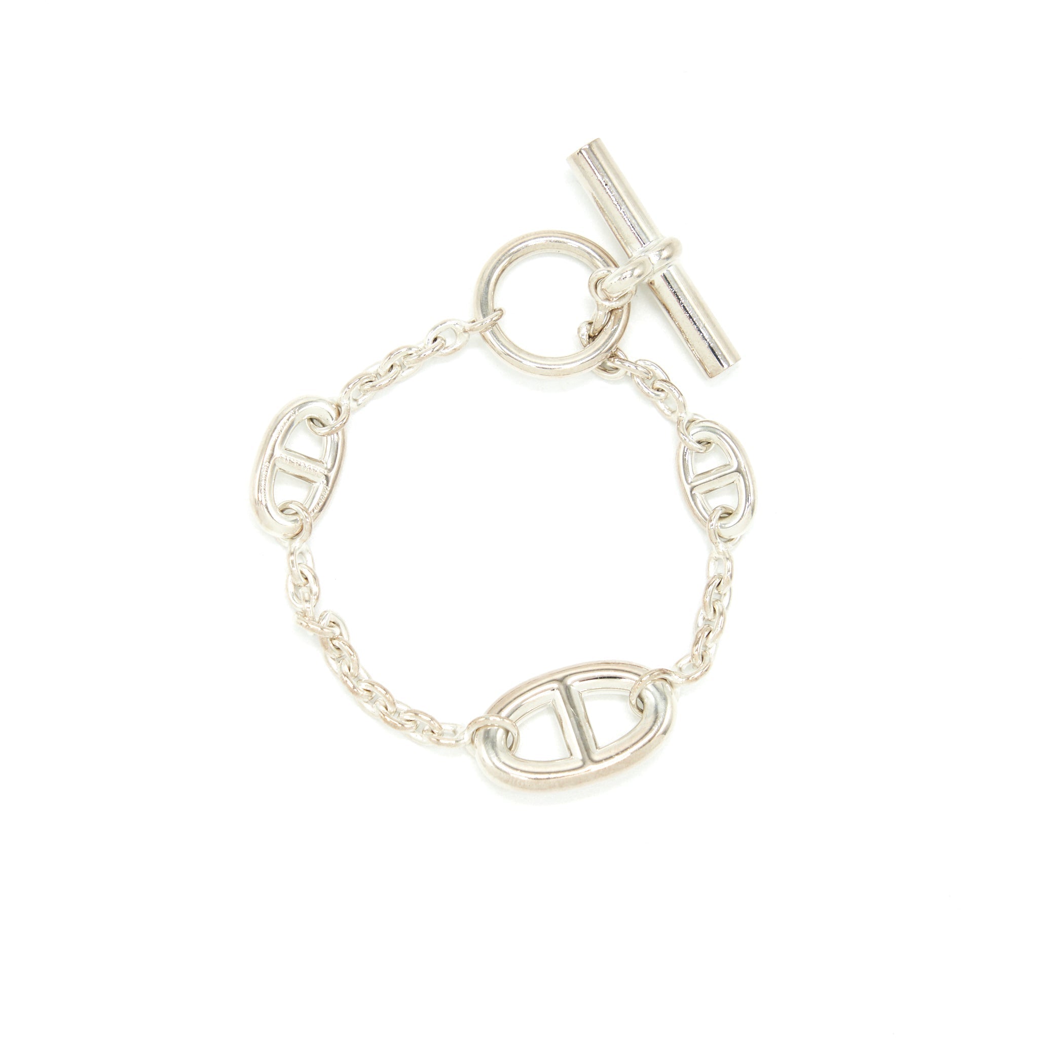 HERMES FARANDOLE BRACELET IN STERLING SILVER