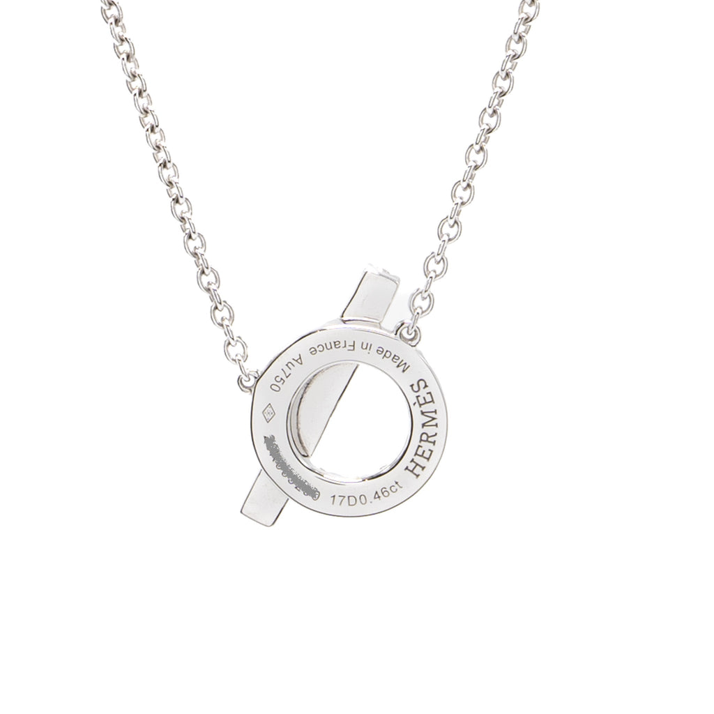 HERMES FINESSE NECKLACE WHITE GOLD DIAMONDS