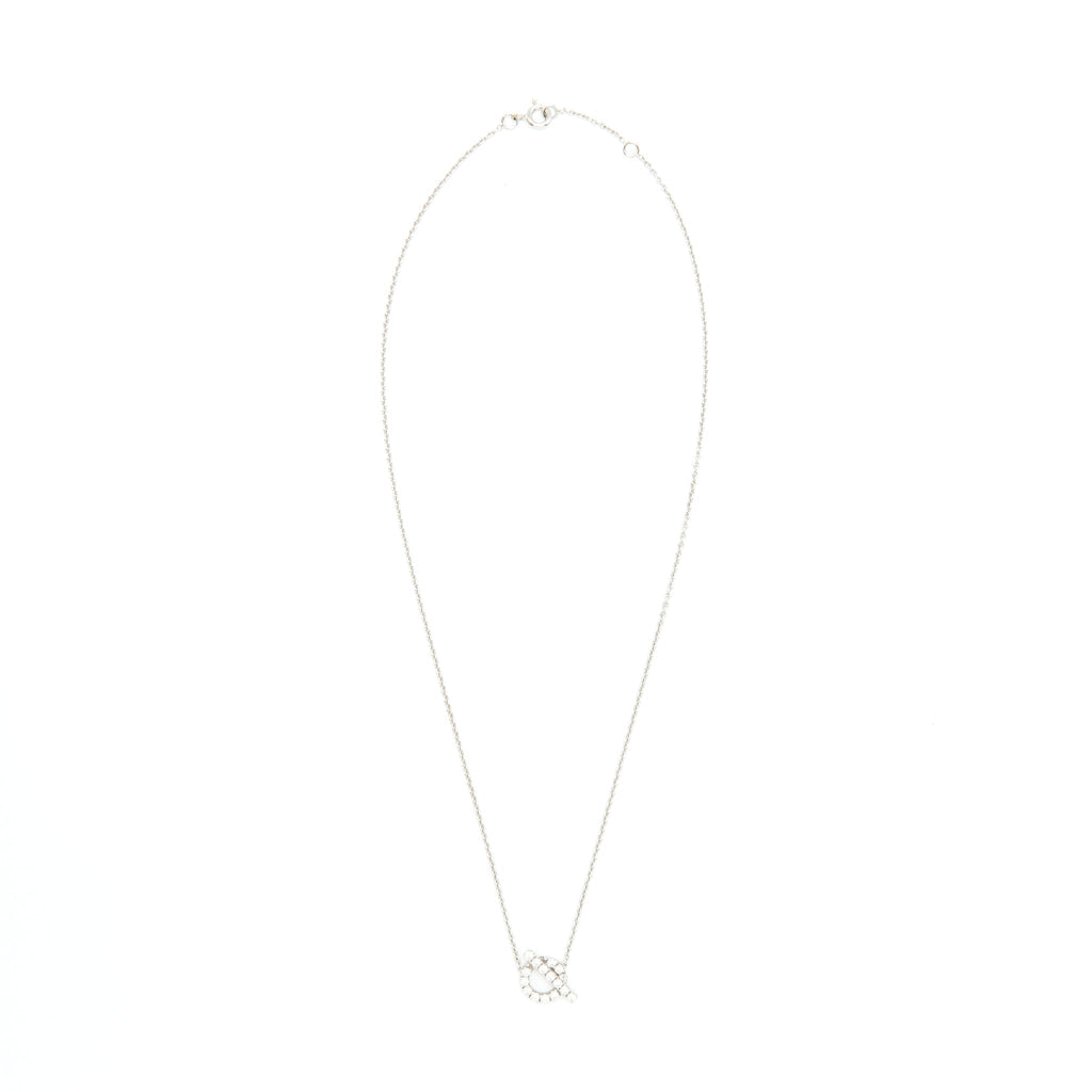 HERMES FINESSE PENDANT WHITE GOLD WITH DIAMONDS