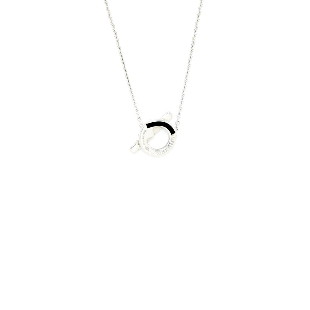HERMES FINESSE PENDANT WHITE GOLD WITH DIAMONDS