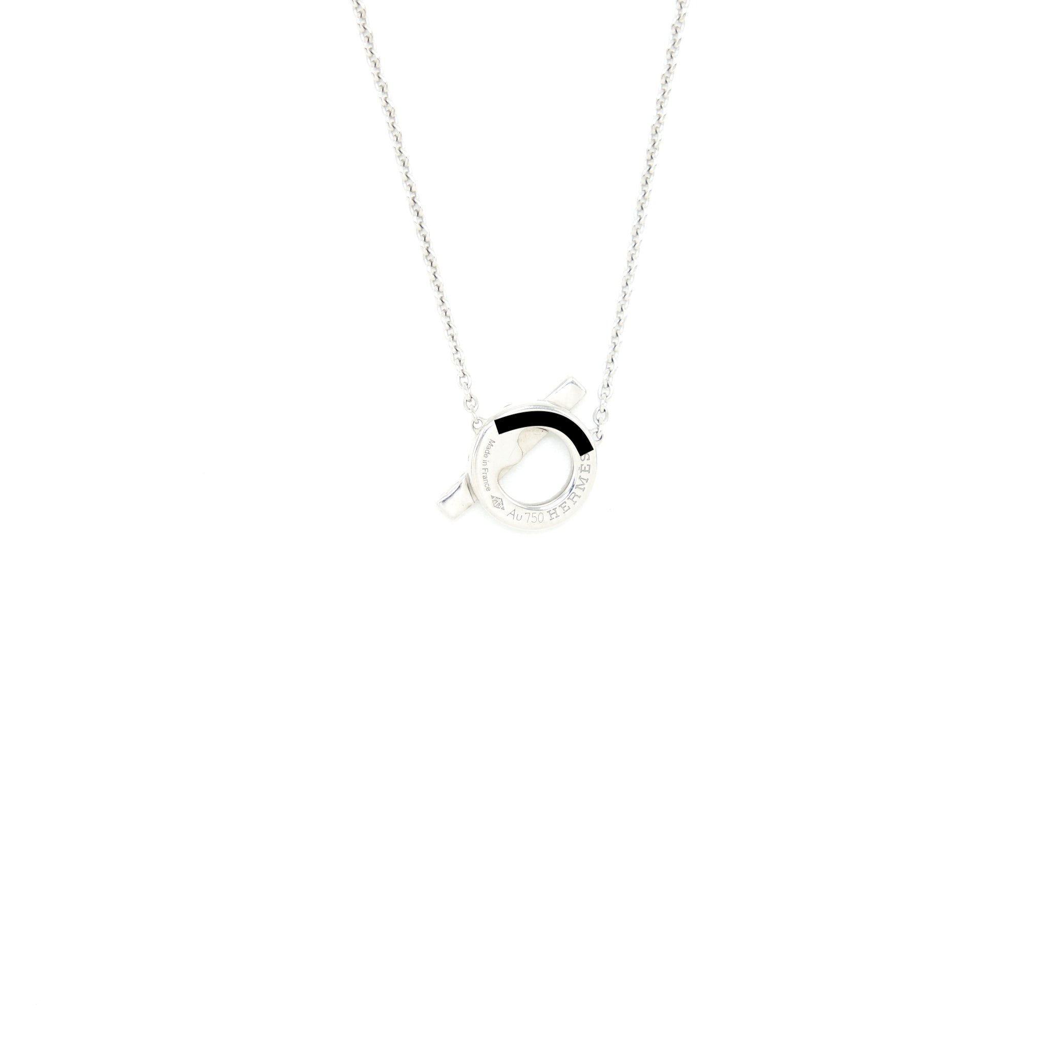 HERMES FINESSE PENDANT WHITE GOLD WITH DIAMONDS