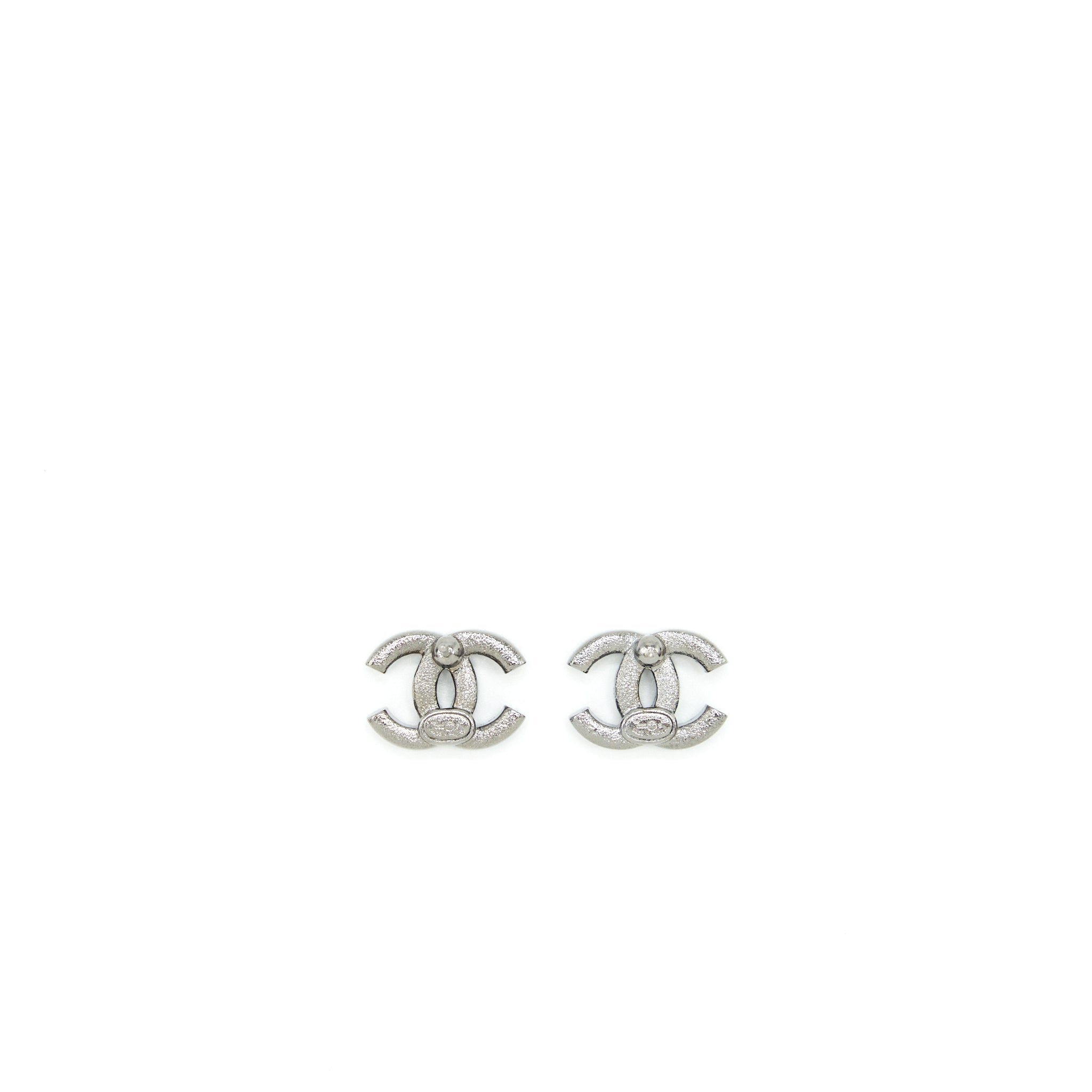 CHANEL 22S CC LOGO RAINBOW CRYSTAL EARRINGS