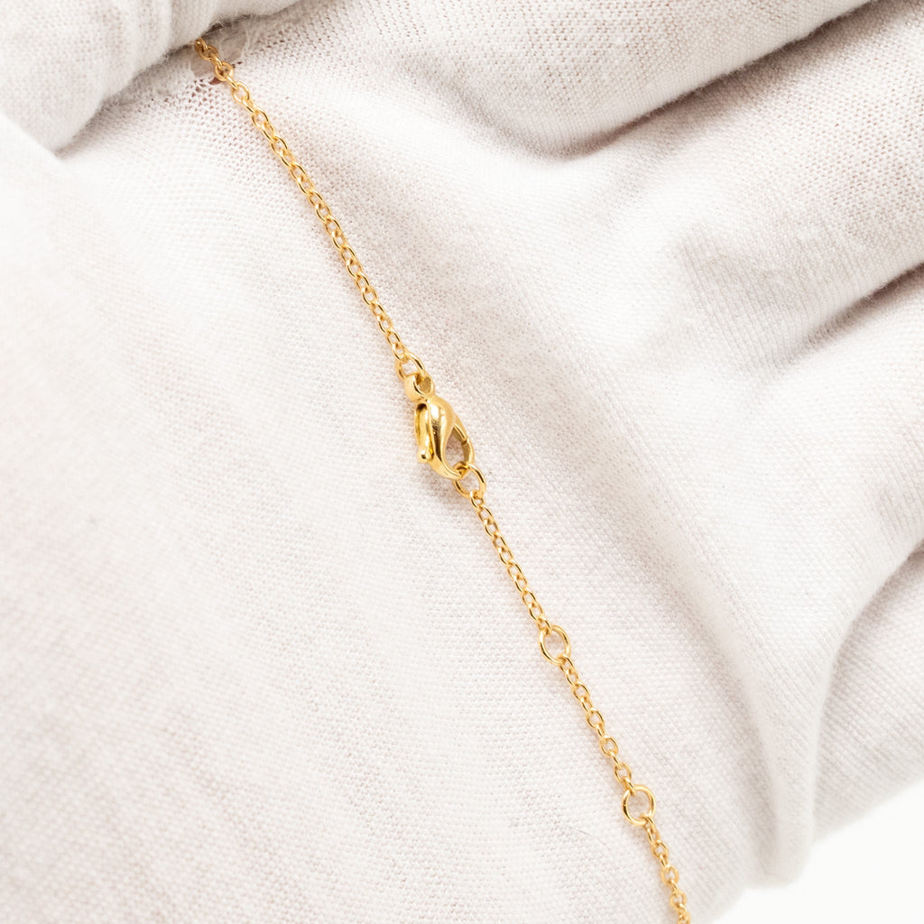 CHANEL COCO CRUSH NECKLACE QUILTED MOTIF YELLOW GOLD