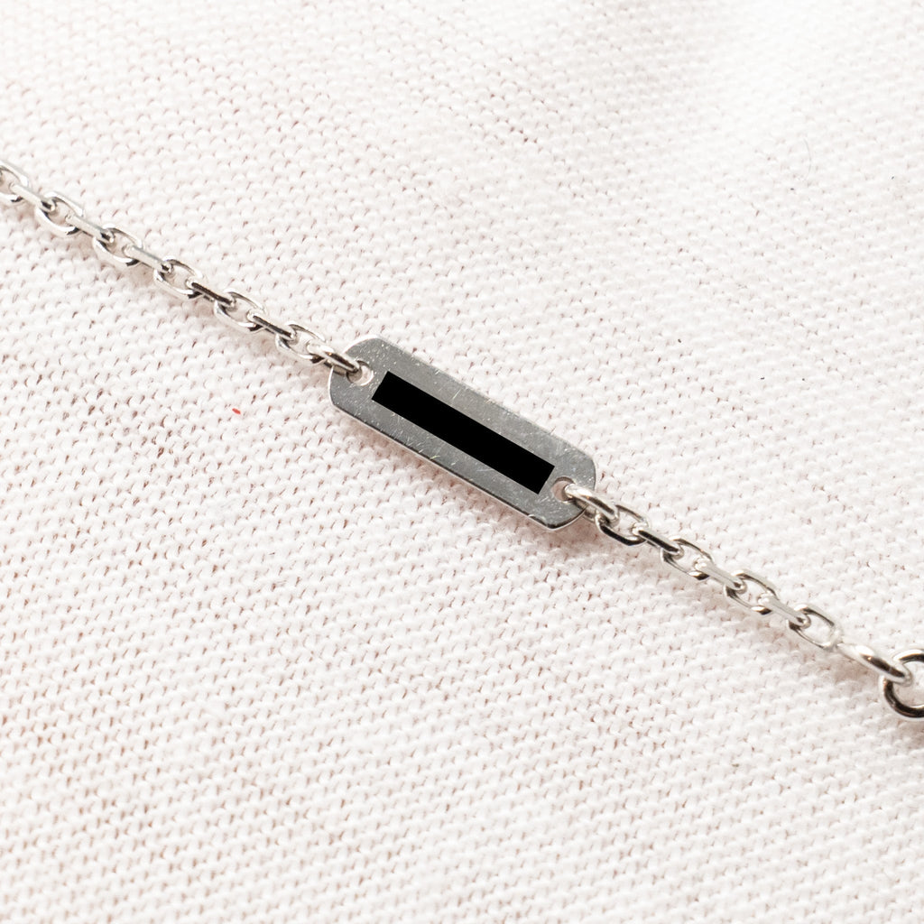 VAN CLEEF AND ARPELS VINTAGE ALHAMBRA PENDANT WHITE GOLD WITH DIAMONDS
