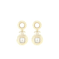 CHANEL CC LOGO WITH PEARLS AND SQUARE CRYSTALS EARRINGS LGHW
