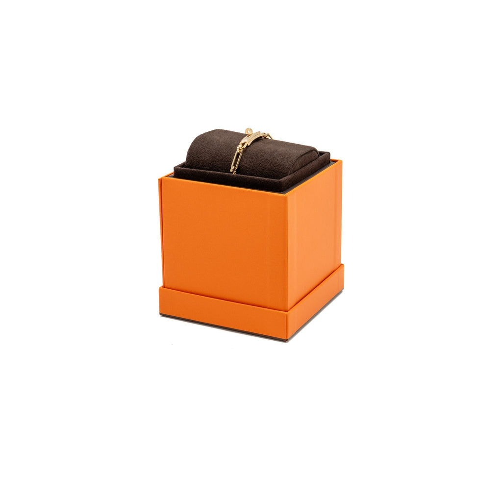 HERMES KELLY CHAINE BRACELET YELLOW GOLD, DIAMONDS