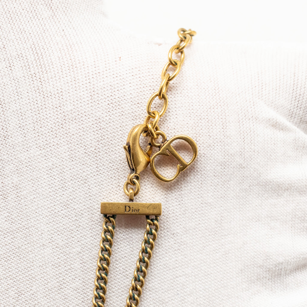 DIOR J'A DIOR CHOKER GOLD TONE