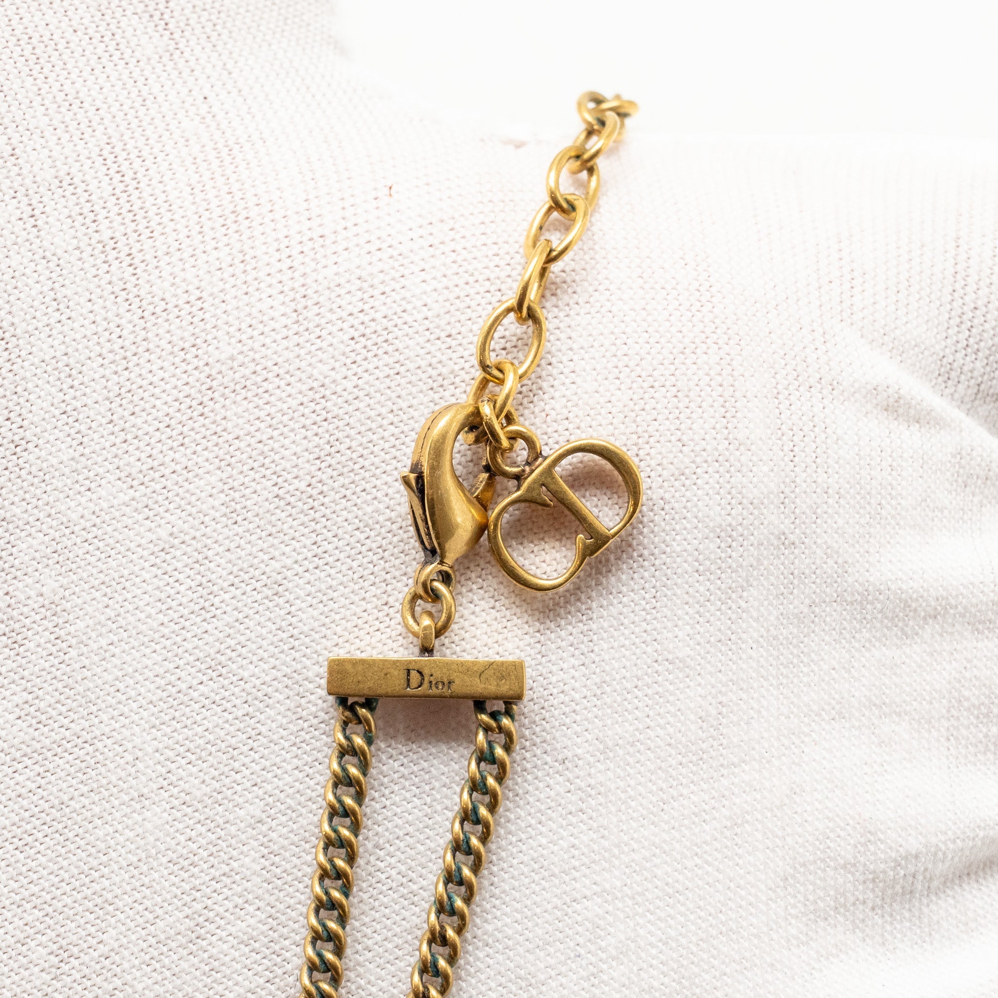 DIOR J'A DIOR CHOKER GOLD TONE