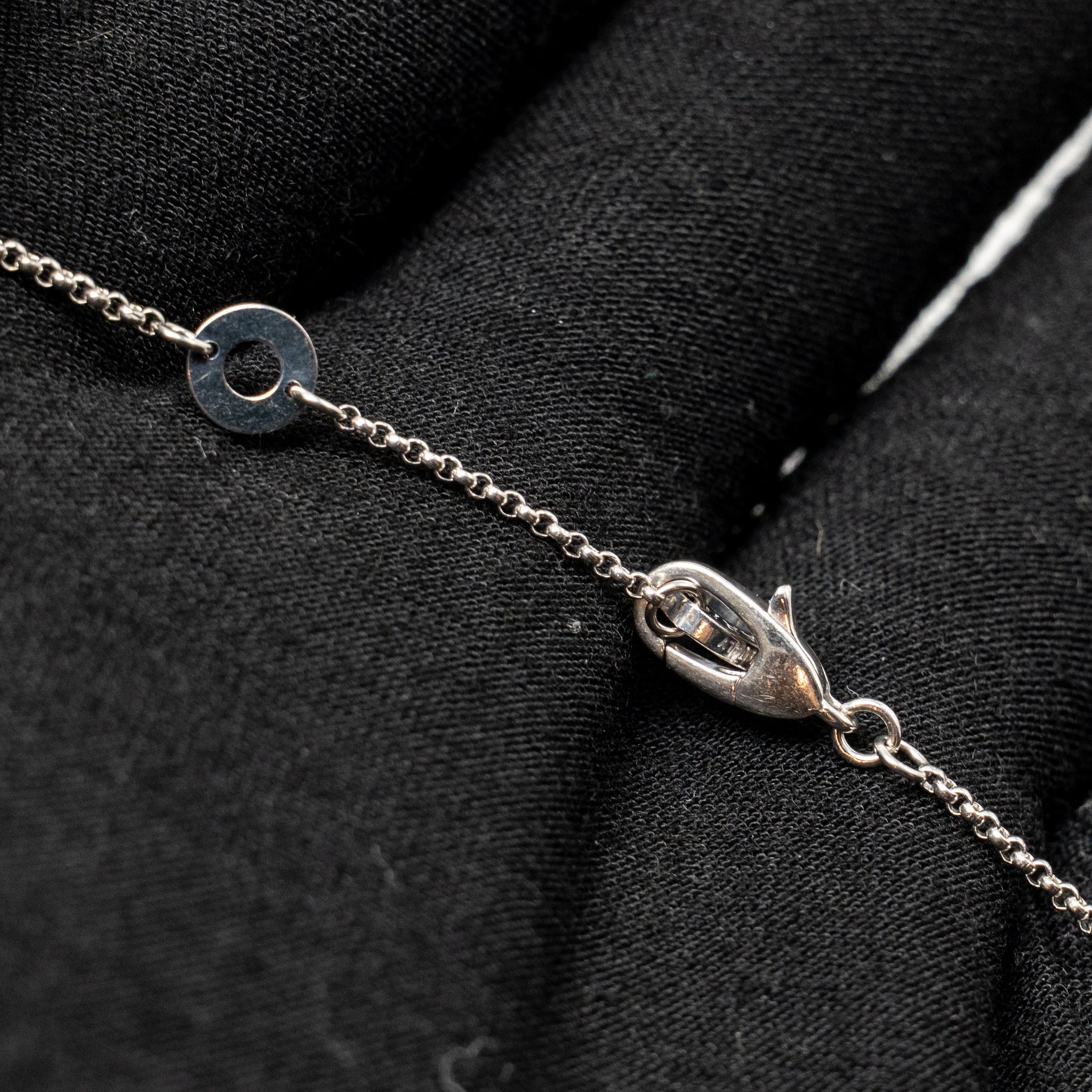 BVLGARI MINI B.ZERO1 NECKLACE WHITE GOLD DIAMONDS