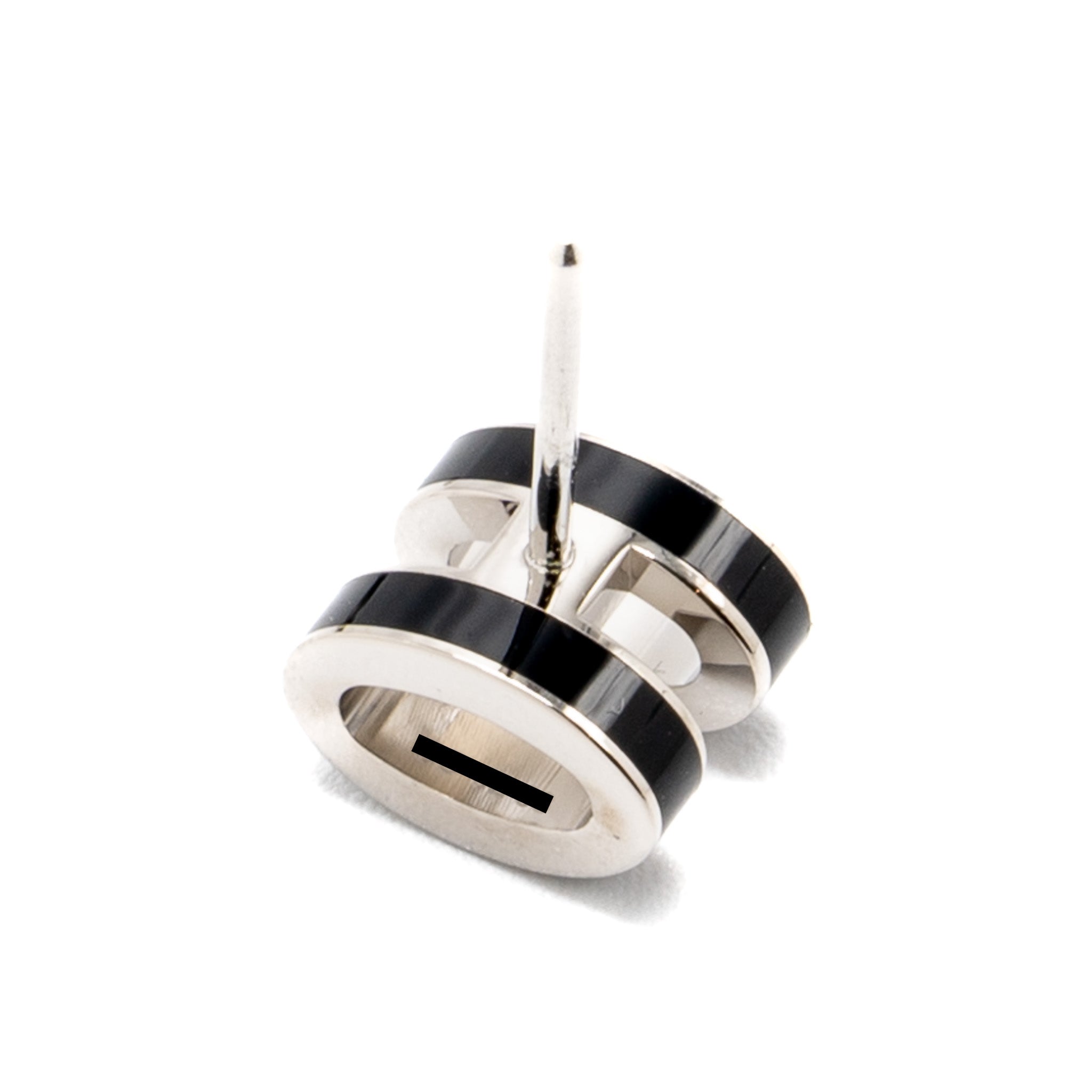 HERMES MINI POP H EARRINGS BLACK SHW