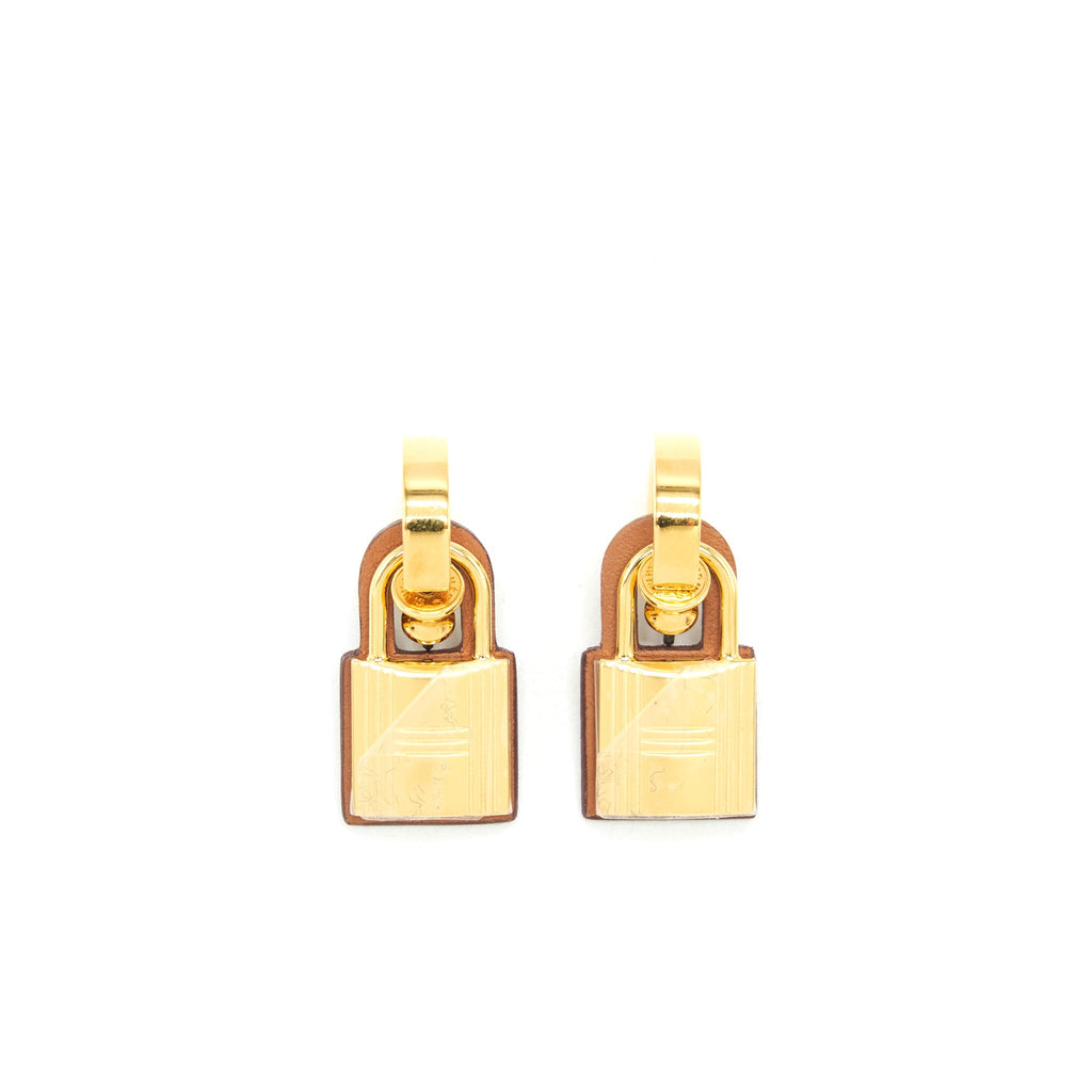 HERMES O’KELLY EARRINGS GOLD GHW