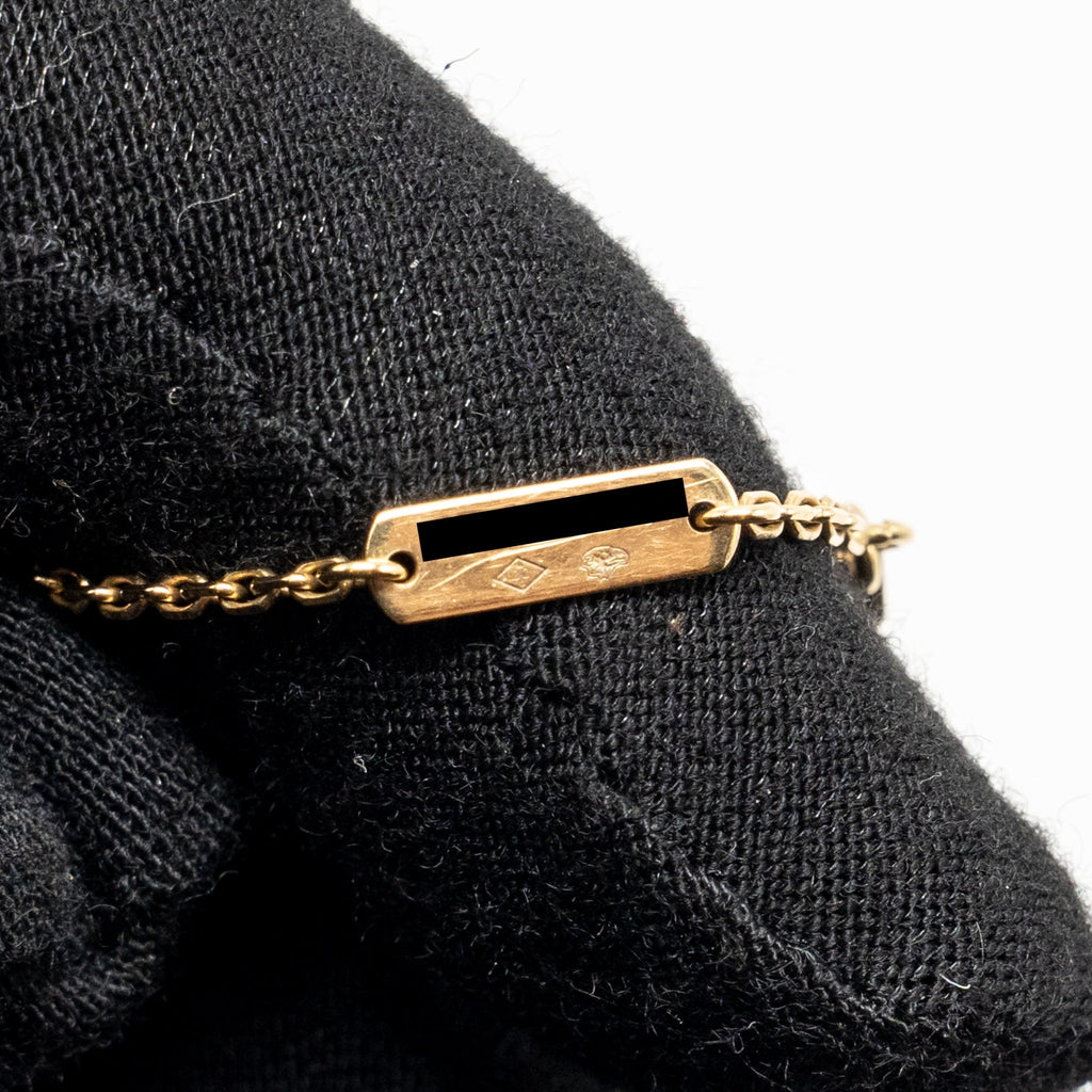 VAN CLEEF AND ARPELS VINTAGEL ALHAMBRA PENDANT 18K YELLOW GOLD DIAMONDS