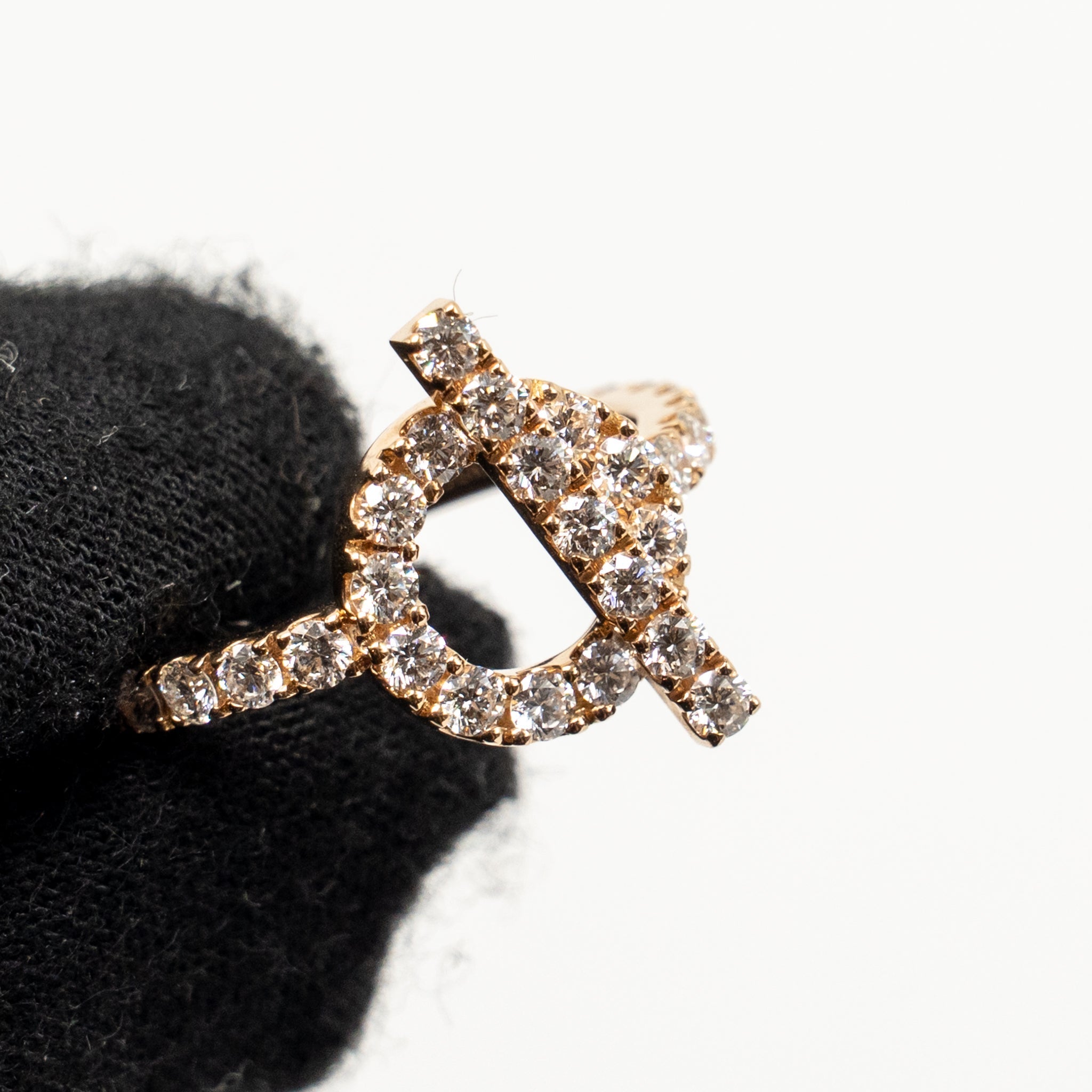 HERMES FINESSE RING ROSE GOLD / DIAMONDS