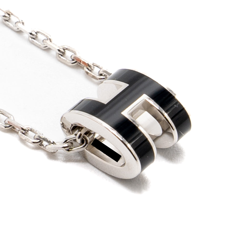 HERMES MINI POP H PENDANT BLACK SHW