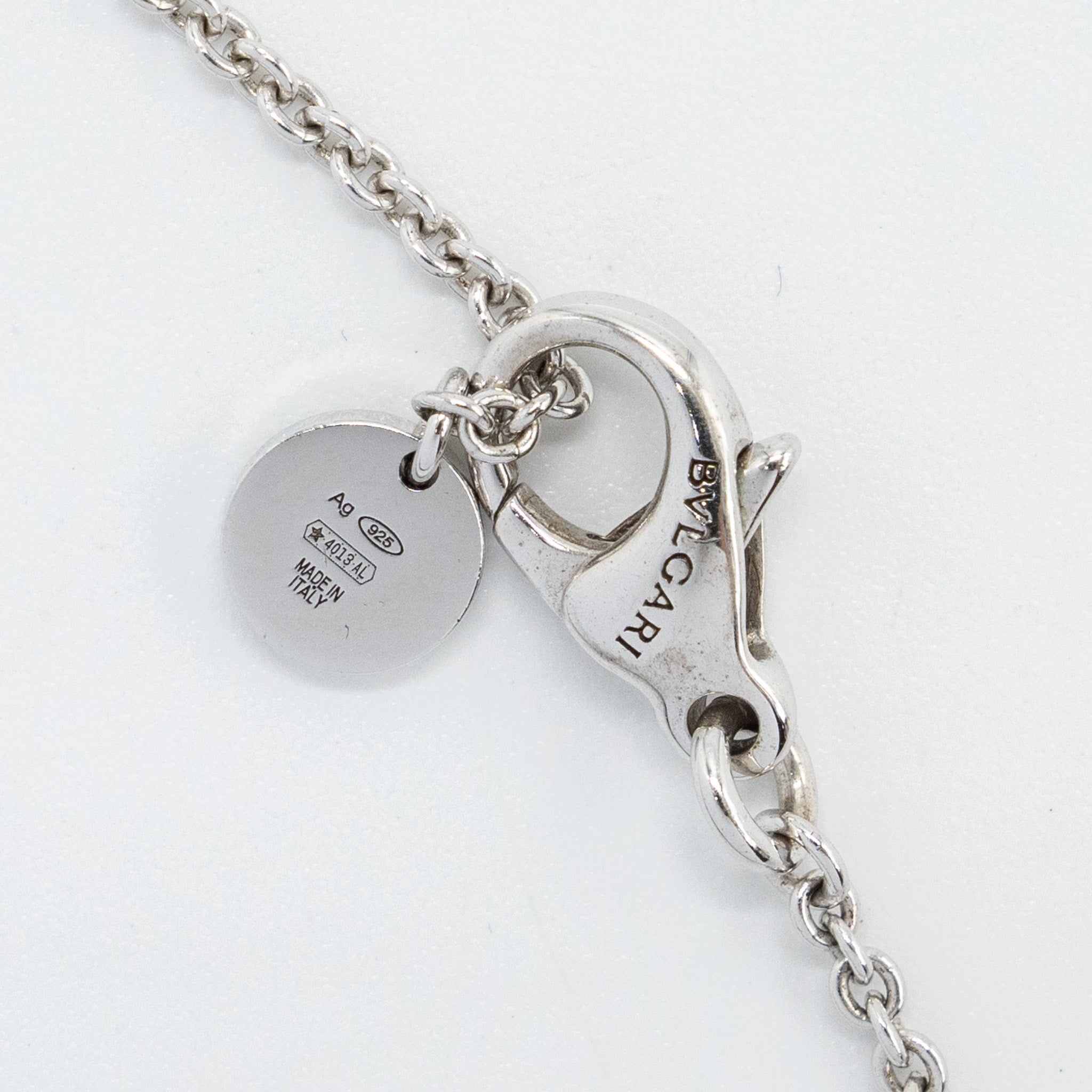 BVLGARI SAVE THE CHILDREN B ZERO NECKLACE BLACK CERAMIC / SILVER