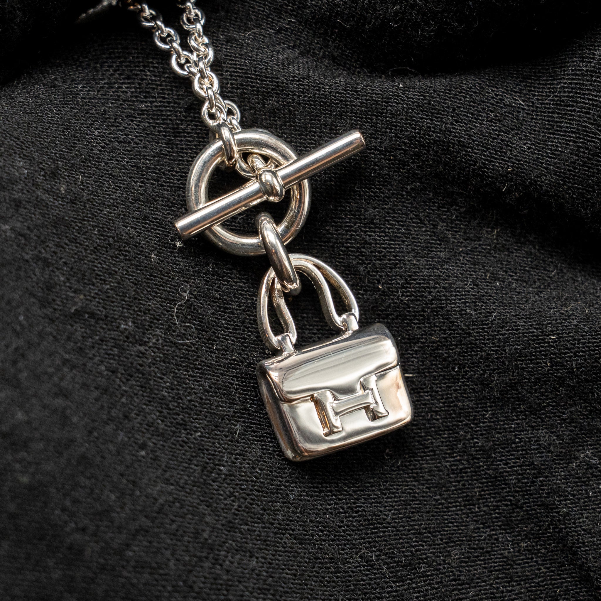 HERMES AMULETTES CONSTANCE PENDANT STERLING SILVER