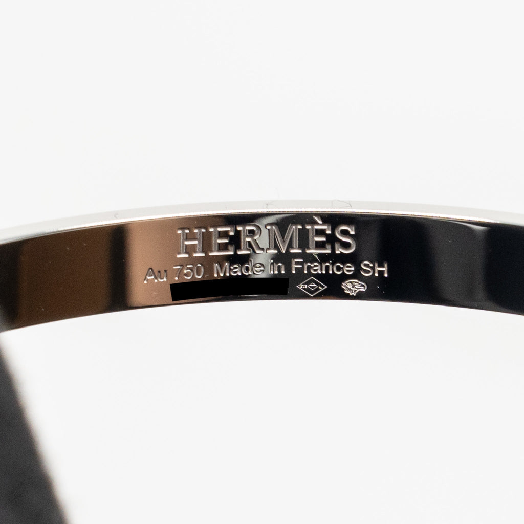 HERMES KELLY BRACELET WHITE GOLD/DIAMONDS