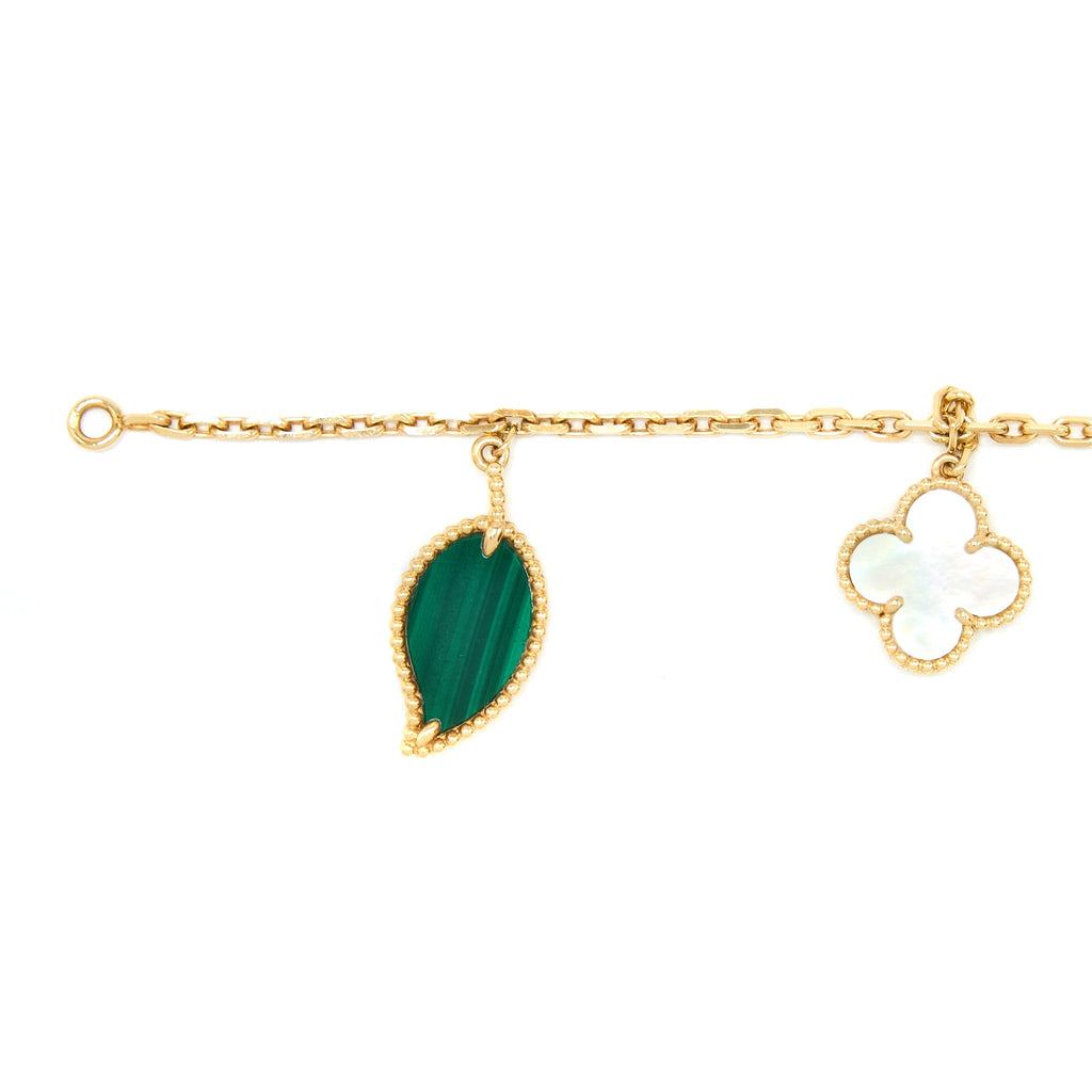 VAN CLEEF & ARPELS LUCKY ALHAMBRA 4-MOTIF BRACELET YELLOW GOLD
