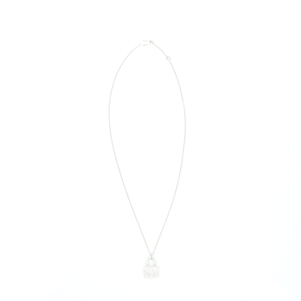 HERMES AMULETTE CONSTANCE PENDANT WHITE GOLD WITH DIAMONDS