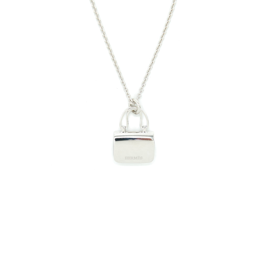 HERMES AMULETTE CONSTANCE PENDANT WHITE GOLD WITH DIAMONDS