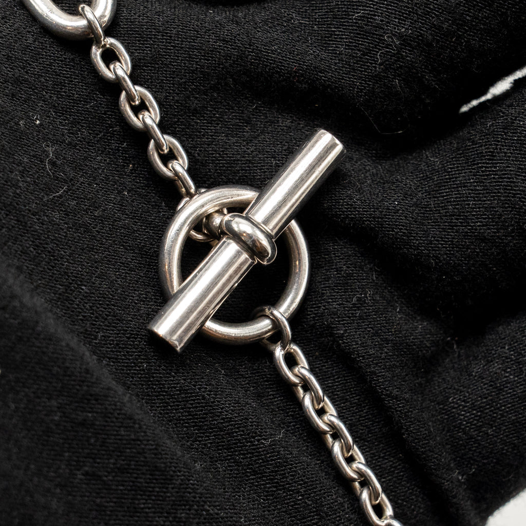 HERMES 120CM FARANDOLE LONG NECKLACE STERLING SILVER