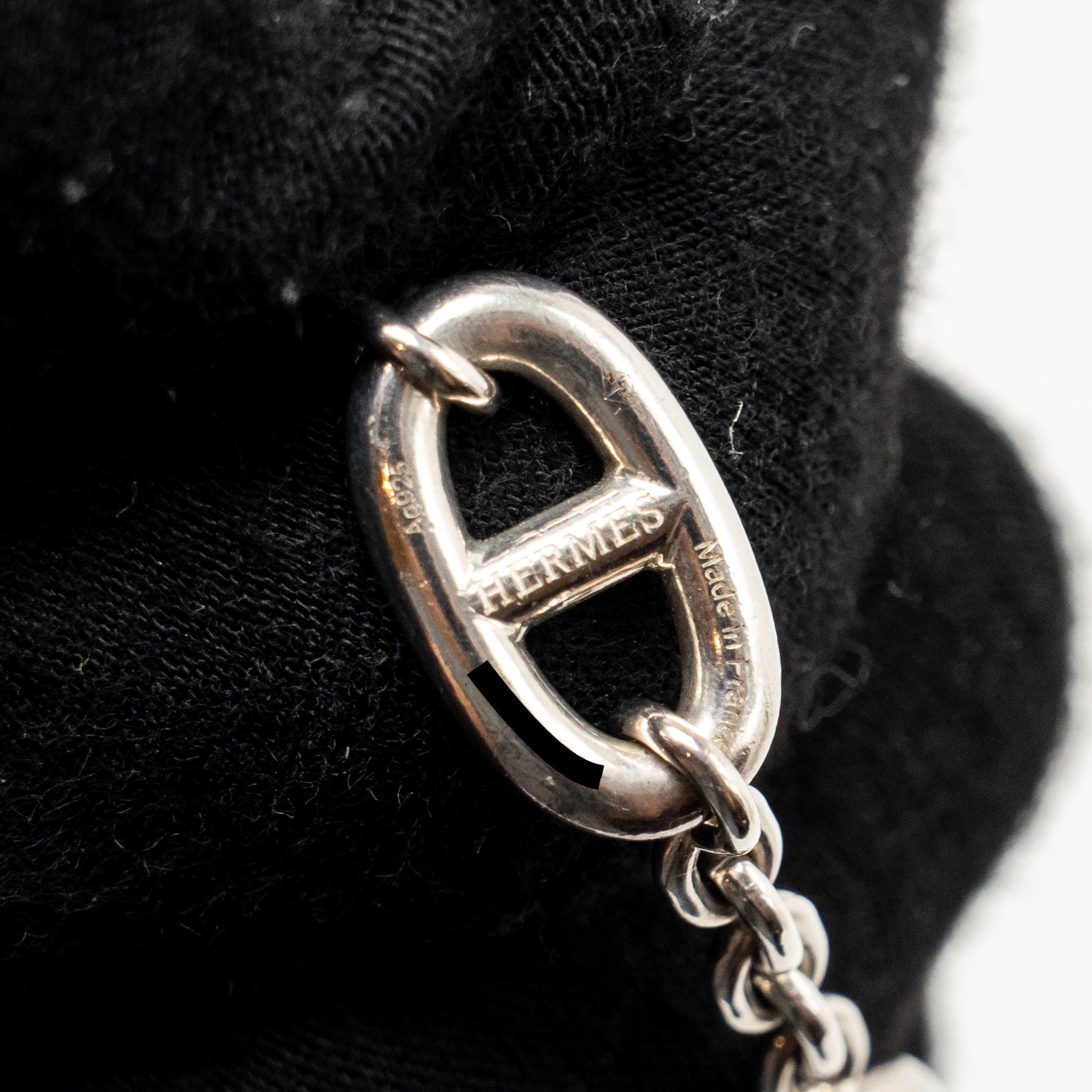 HERMES 120CM FARANDOLE LONG NECKLACE STERLING SILVER
