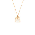 HERMES KELLY AMULETTE PENDANT ROSE GOLD WITH DIAMONDS (NEW VERSION)