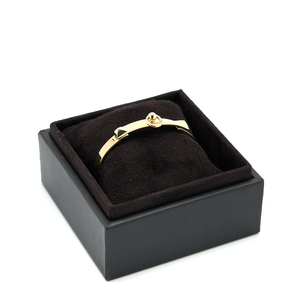 HERMES COLLIER DE CHIEN BRACELET YELLOW GOLD