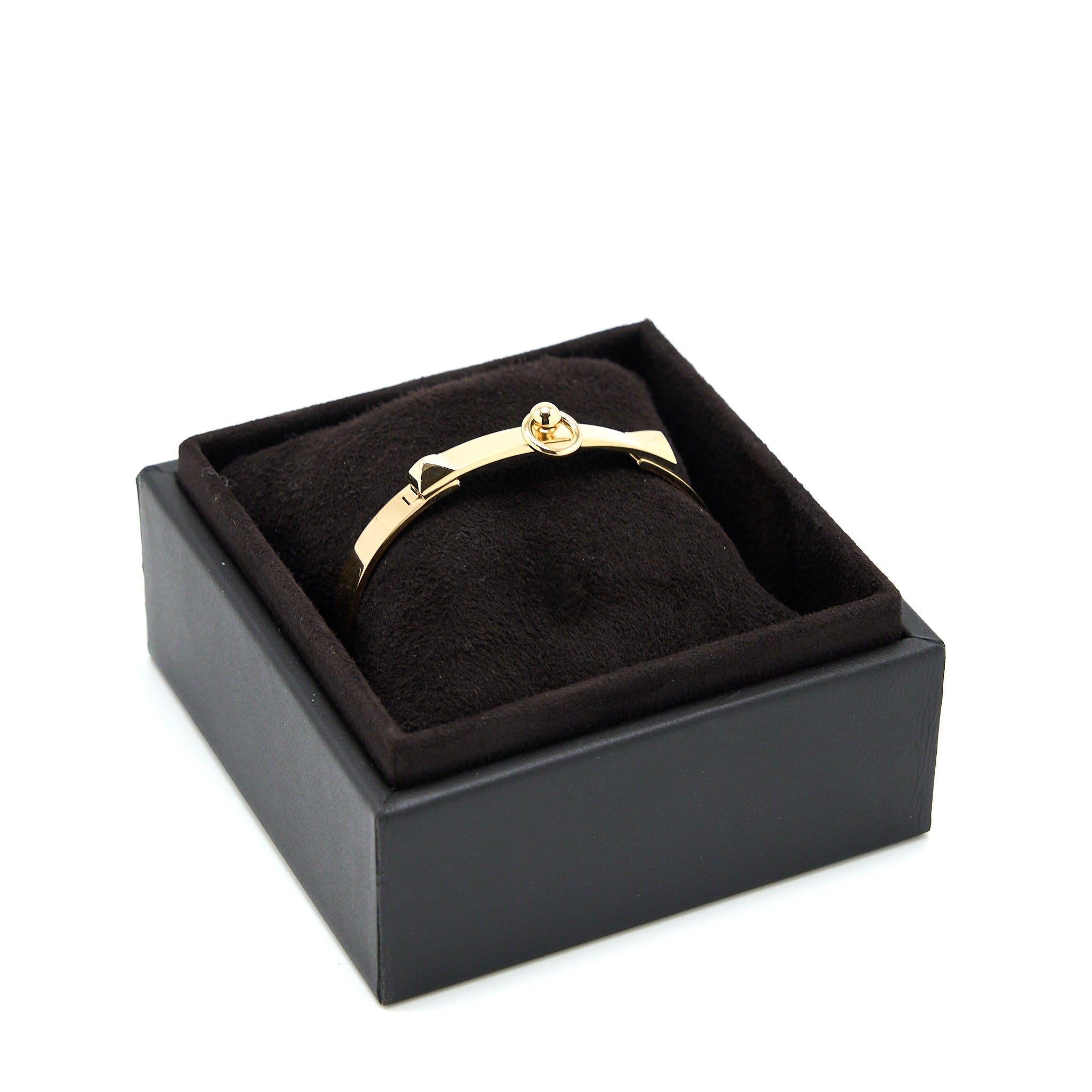HERMES COLLIER DE CHIEN BRACELET YELLOW GOLD