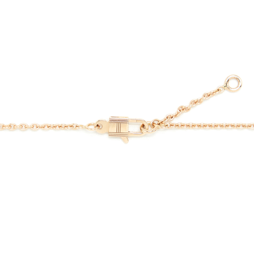 HERMES KELLY AMULETTE PENDANT ROSE GOLD WITH DIAMONDS (NEW VERSION)