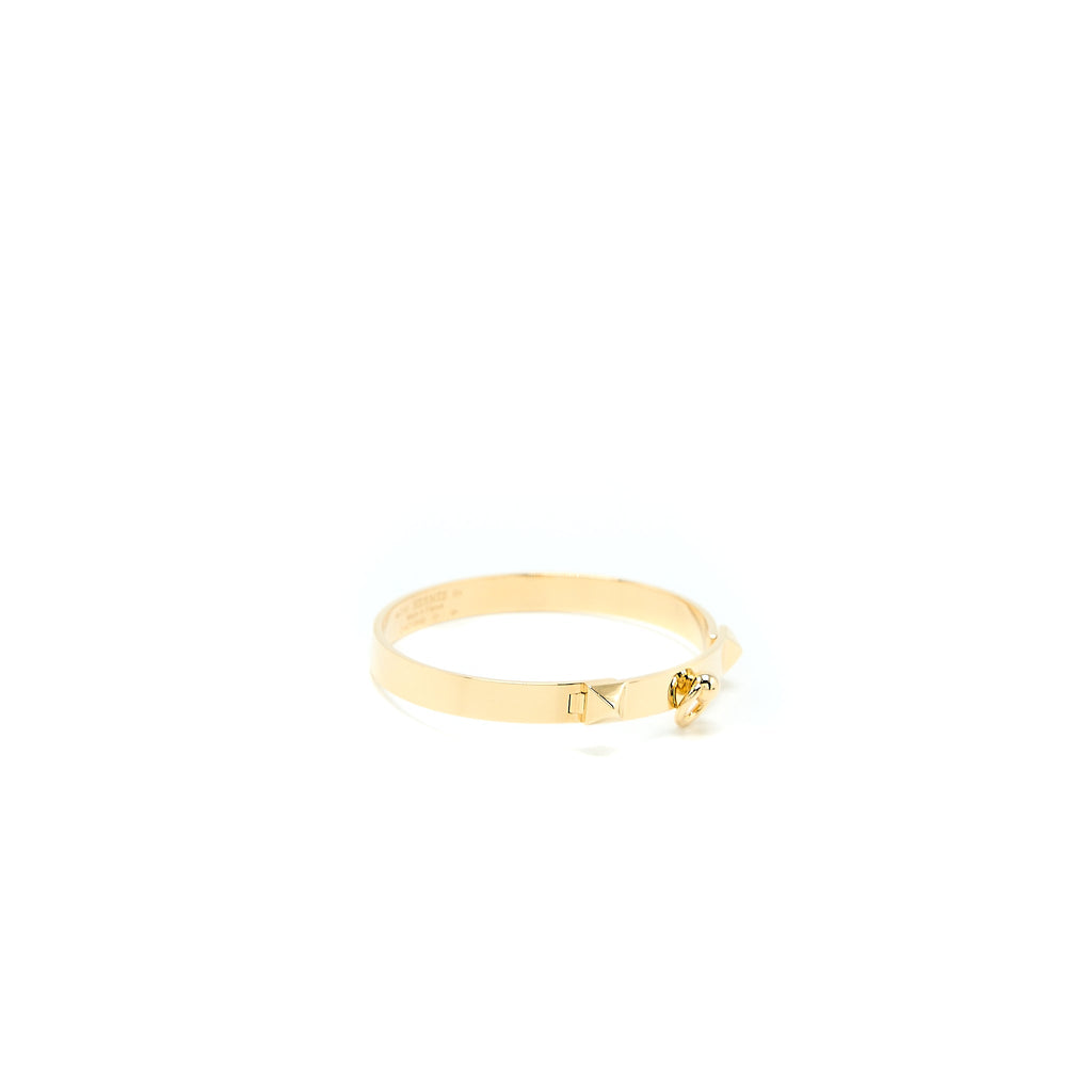 HERMES COLLIER DE CHIEN BRACELET YELLOW GOLD