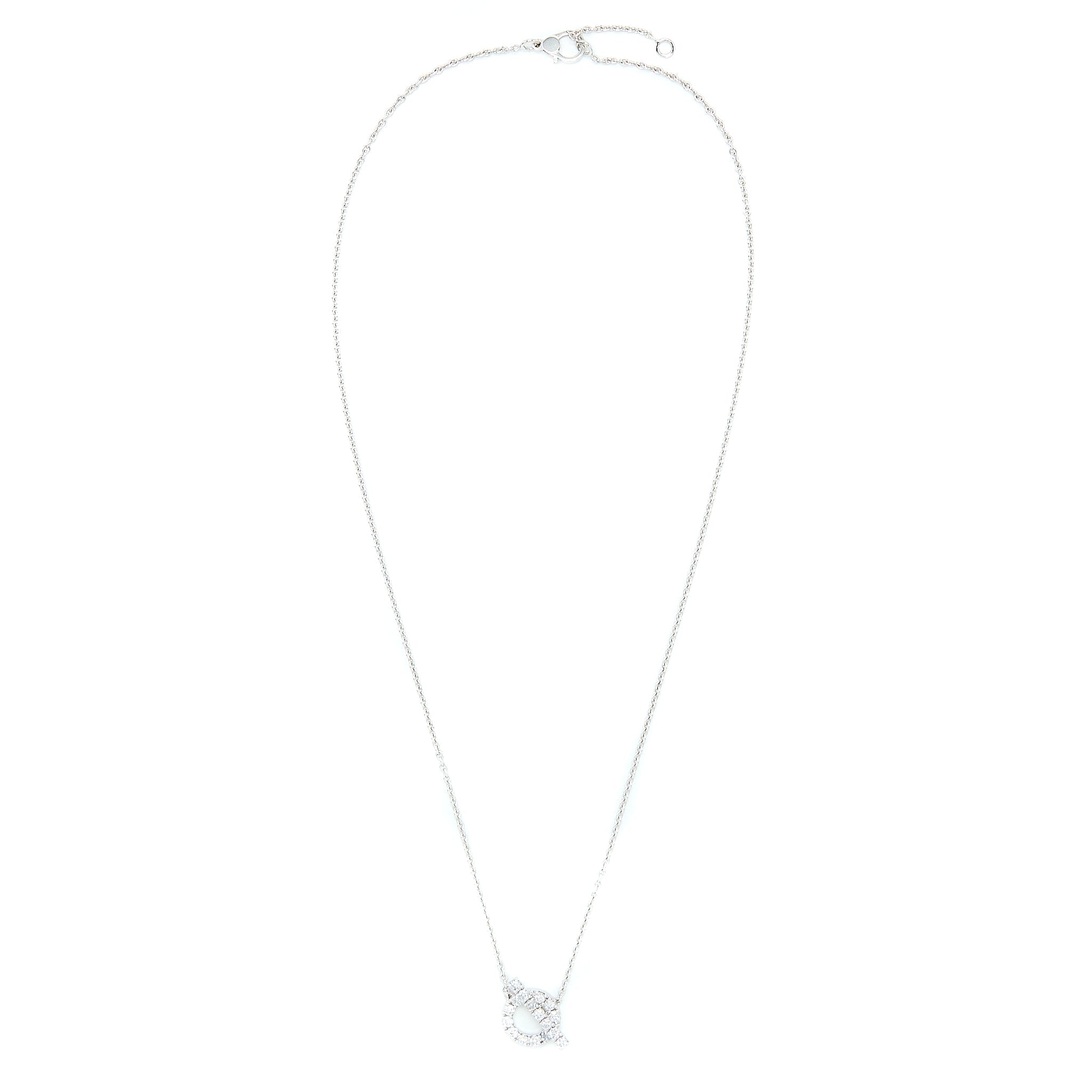 HERMES FINESSE NECKLACE WHITE GOLD DIAMONDS