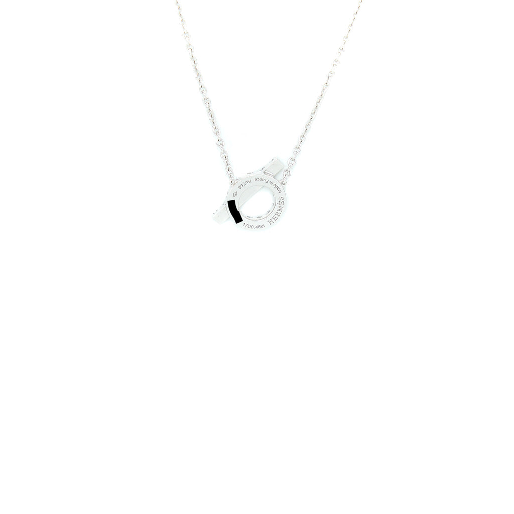 HERMES FINESSE NECKLACE WHITE GOLD WITH DIAMONDS