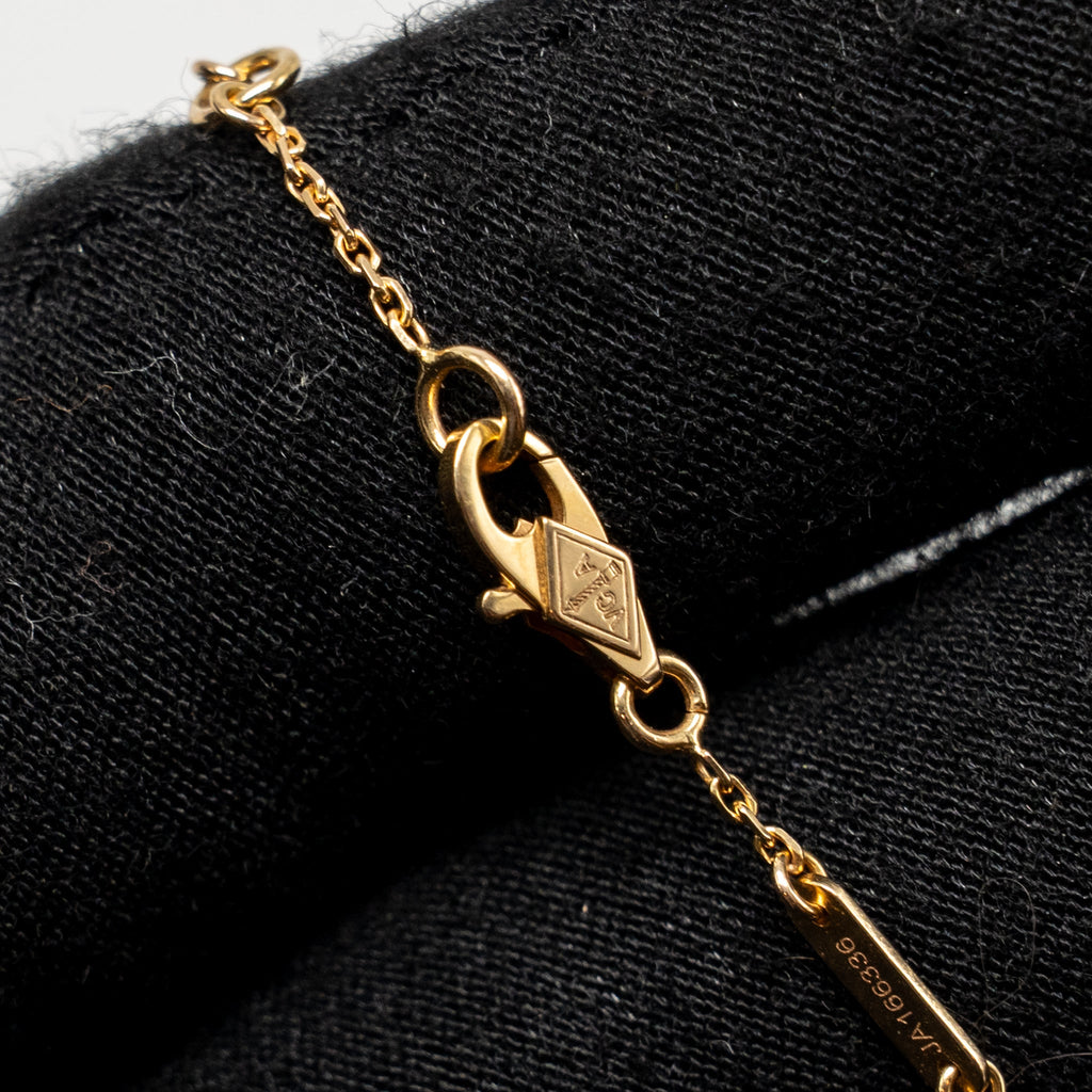 VAN CLEEF & ARPELS SWEET ALHAMBRA BRACELET ROSE GOLD, CARNELIAN