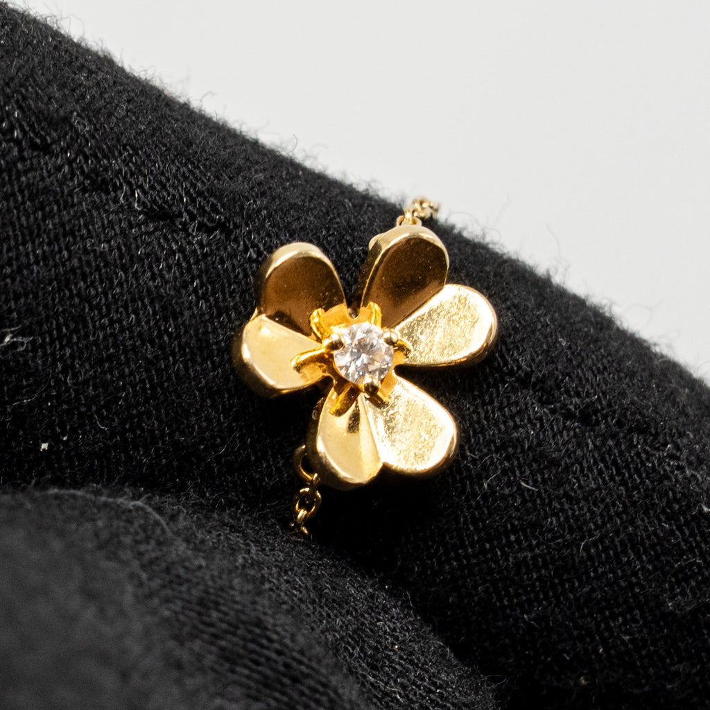 VAN CLEEF & ARPELS FRIVOLE BRACELET YELLOW GOLD/DIAMOND