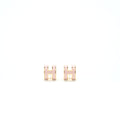 HERMES MINI POP H EARRING ROSE DRAGEE GHW