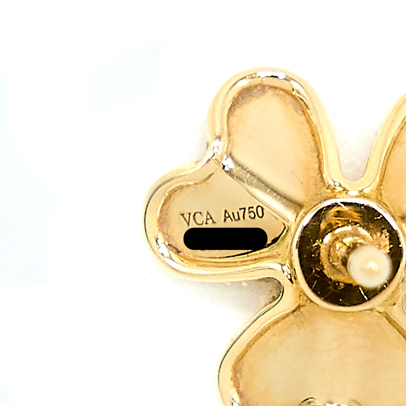 VAN CLEEF & ARPELS FRIVOLE EARRINGS YELLOW GOLD WITH DIAMONDS