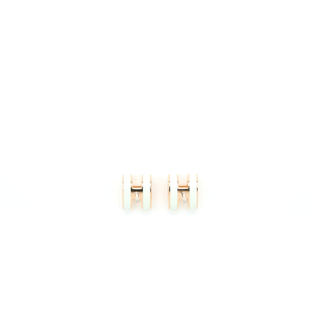 HERMES MINI POP H EARRING VERT FIZZ RGHW