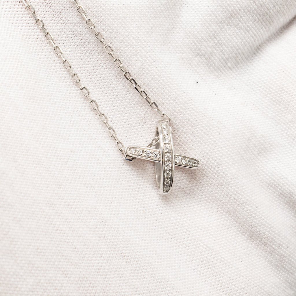 CHAUMET JEUX DE LIENS 18K WHITE GOLD WITH DIAMONDS