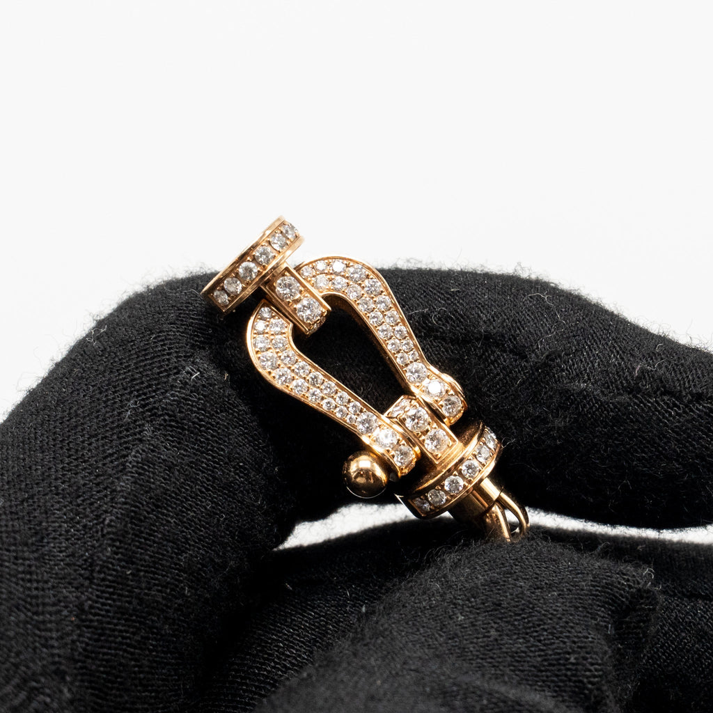 FRED FORCE 10 BRACELET ROSE GOLD/DIAMONDS WITH 2 STRAP/CHAIN
